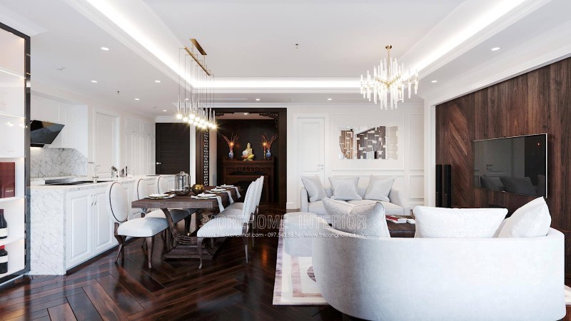 Thiết kế nội thất căn hộ sang trọng đầy ấn tượng