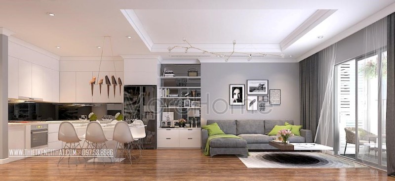 Thiết kế nội thất căn hộ Park hill sang trọng