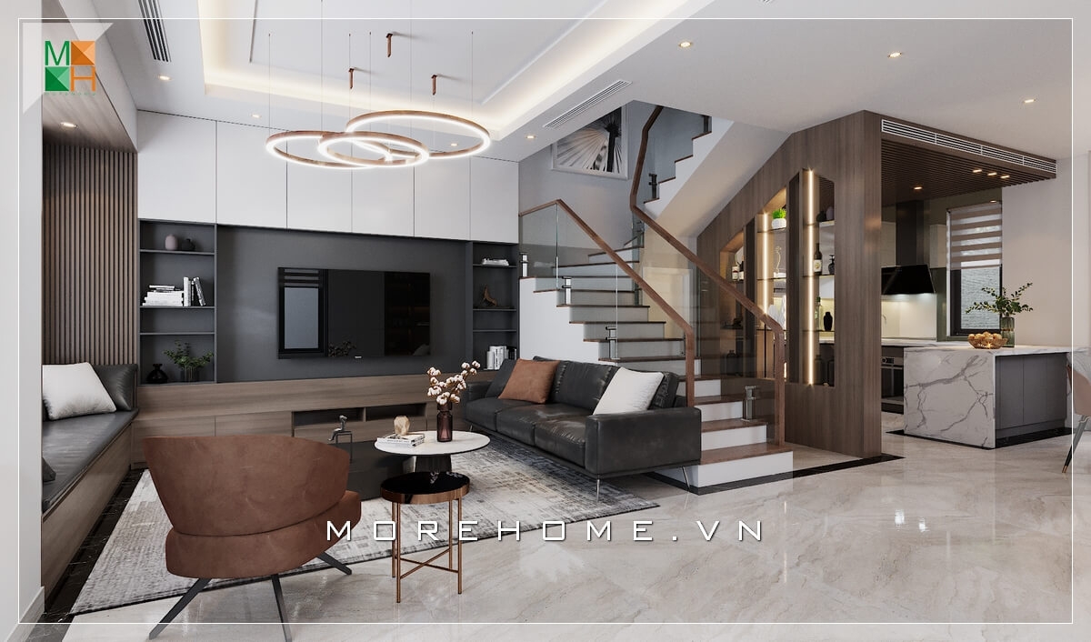 Chiêm ngưỡng mẫu thiết kế phòng khách biệt thự sang trọng với nội thất cao cấp được bố trí hợp lí cuốn hút mọi ánh nhìn thiết kế biệt thự
